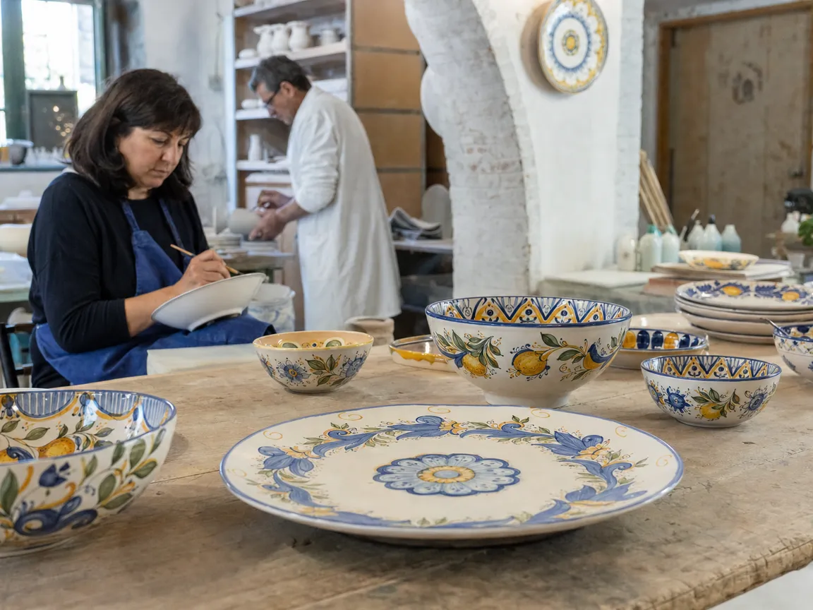 Servizio da tavola «Fiori blu»