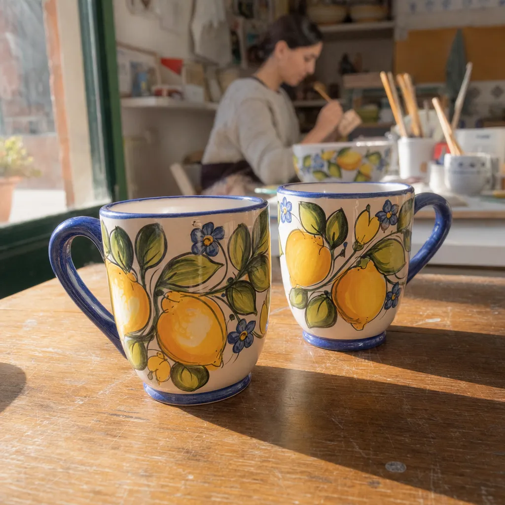 Coppia di tazze «Limoni»